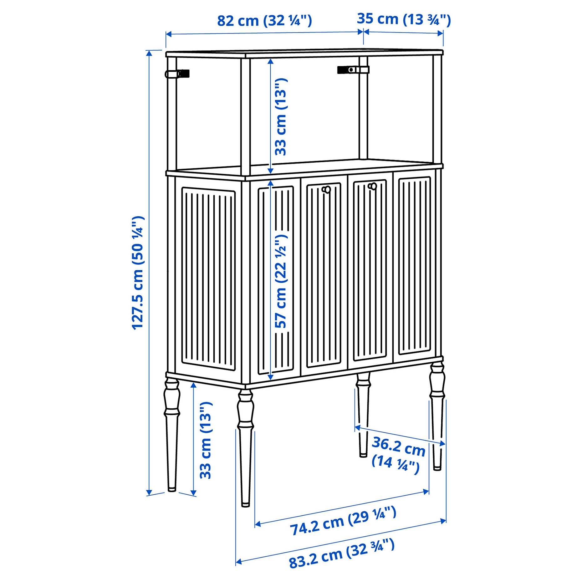 SÅGMÄSTARE, ντουλάπι, 83x36x128 cm, 905.553.64
