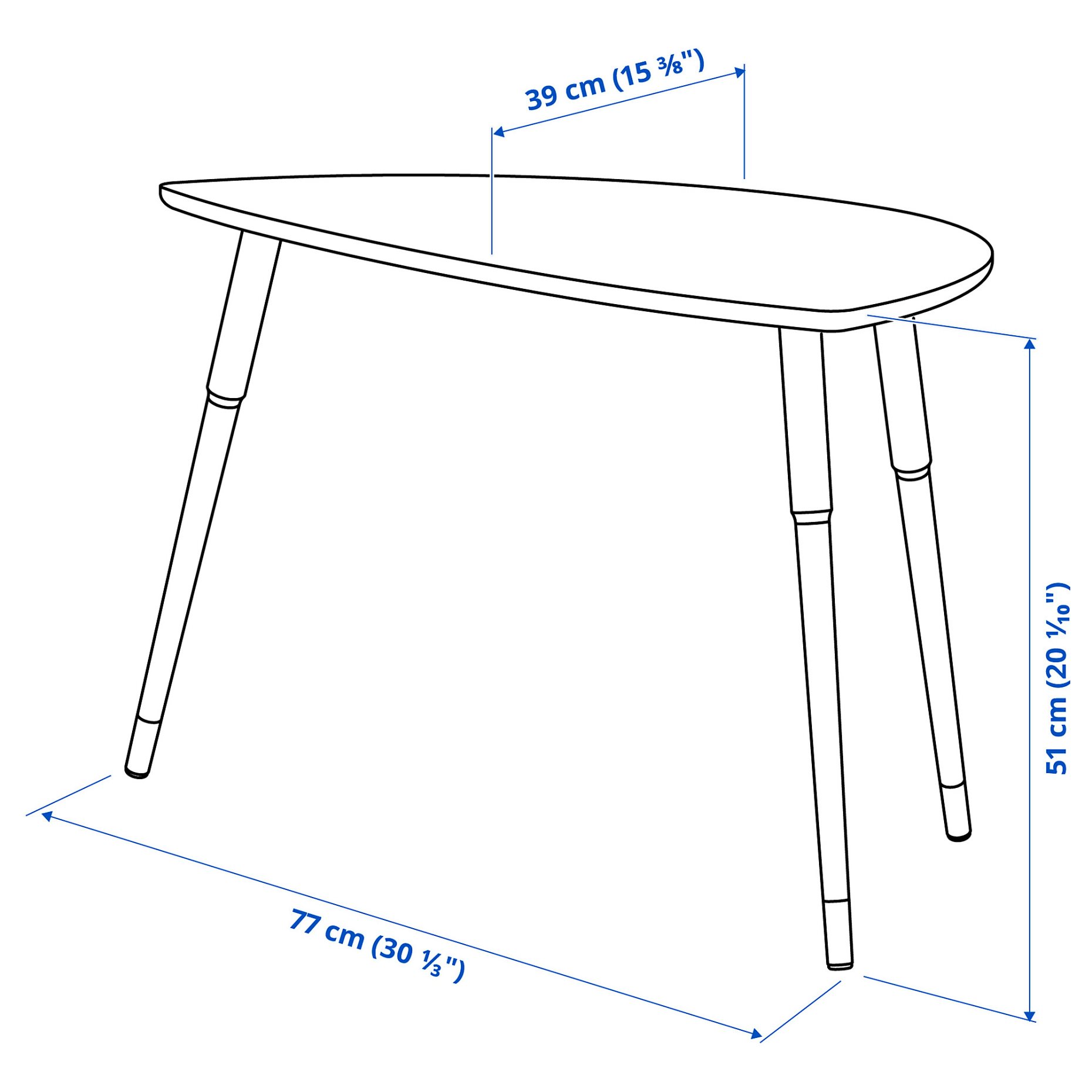 LÖVBACKEN, side table, 77x39 cm, 905.570.99