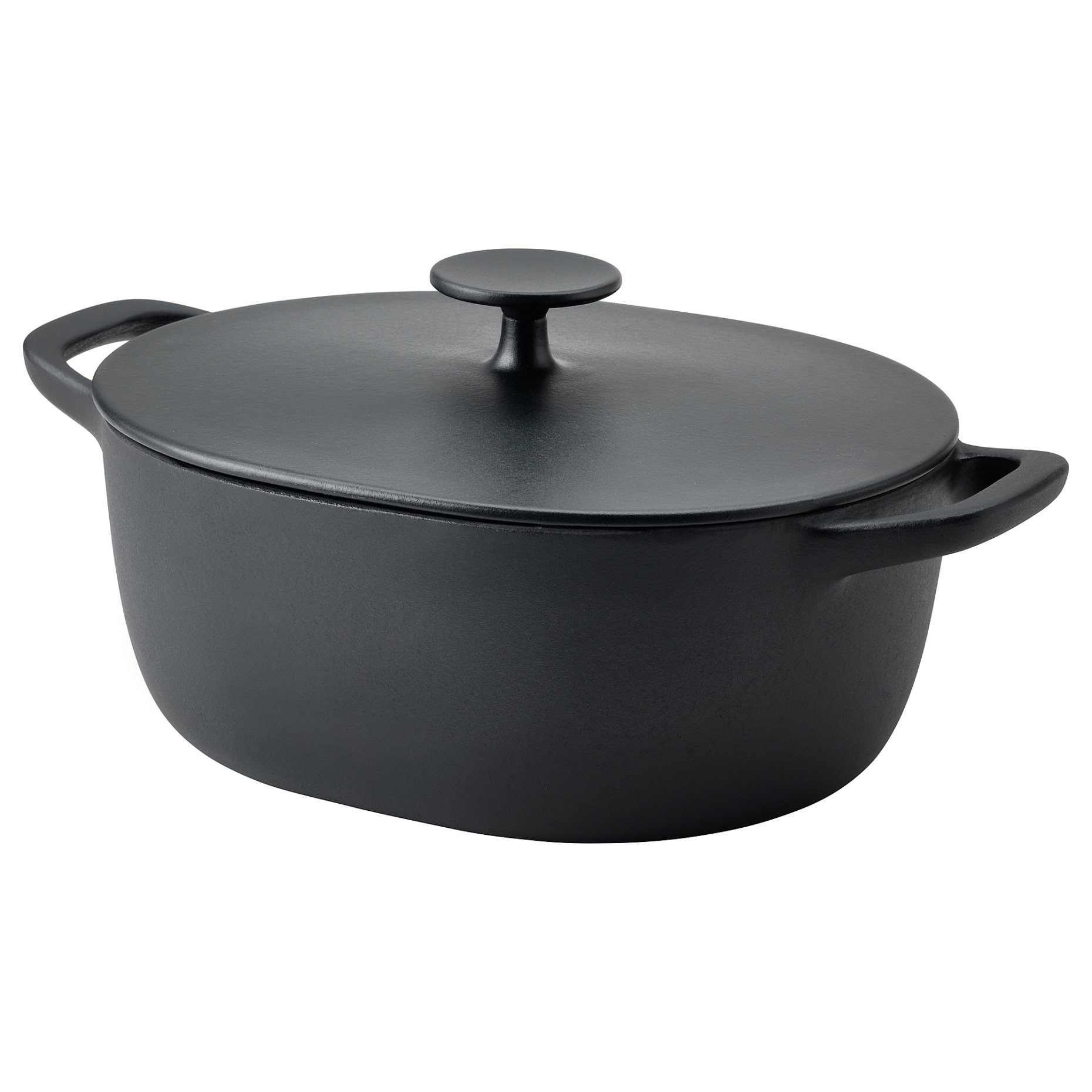 VARDAGEN, casserole with lid/enamelled cast iron matt, 5 l, 905.606.76