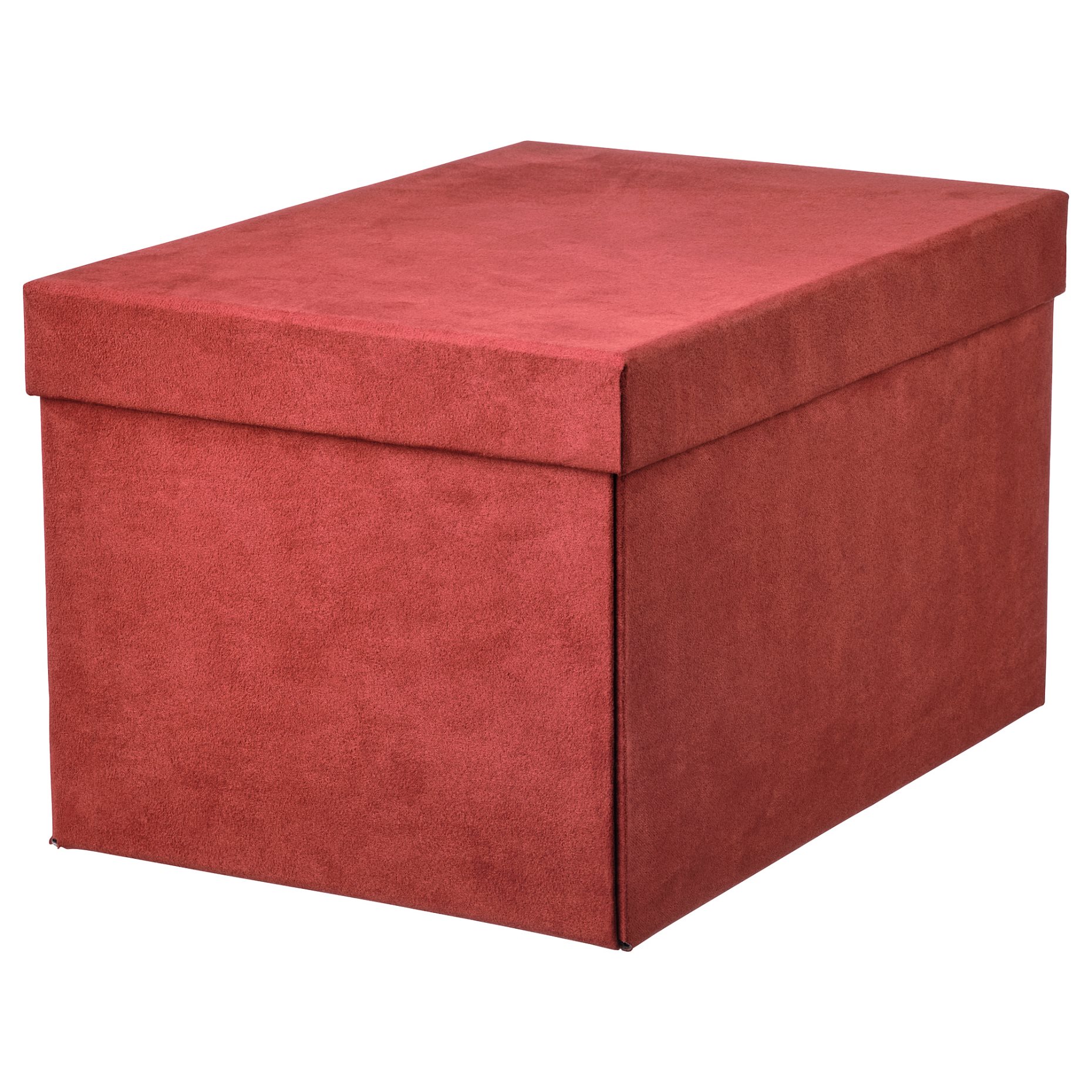 GJÄTTA, storage box with lid/velvet, 18x25x15 cm, 905.704.30