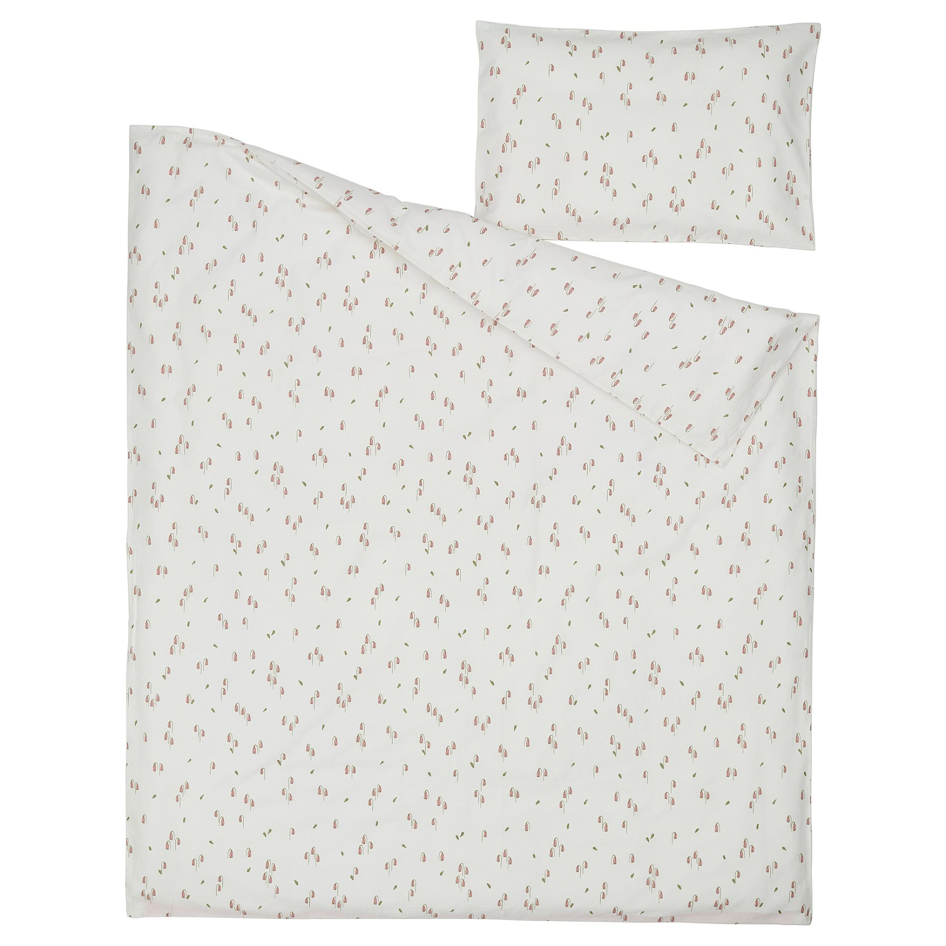 GULDVÄVARE, duvet cover 1 pillowcase for cot, 110x125/35x55 cm, 905.736.31