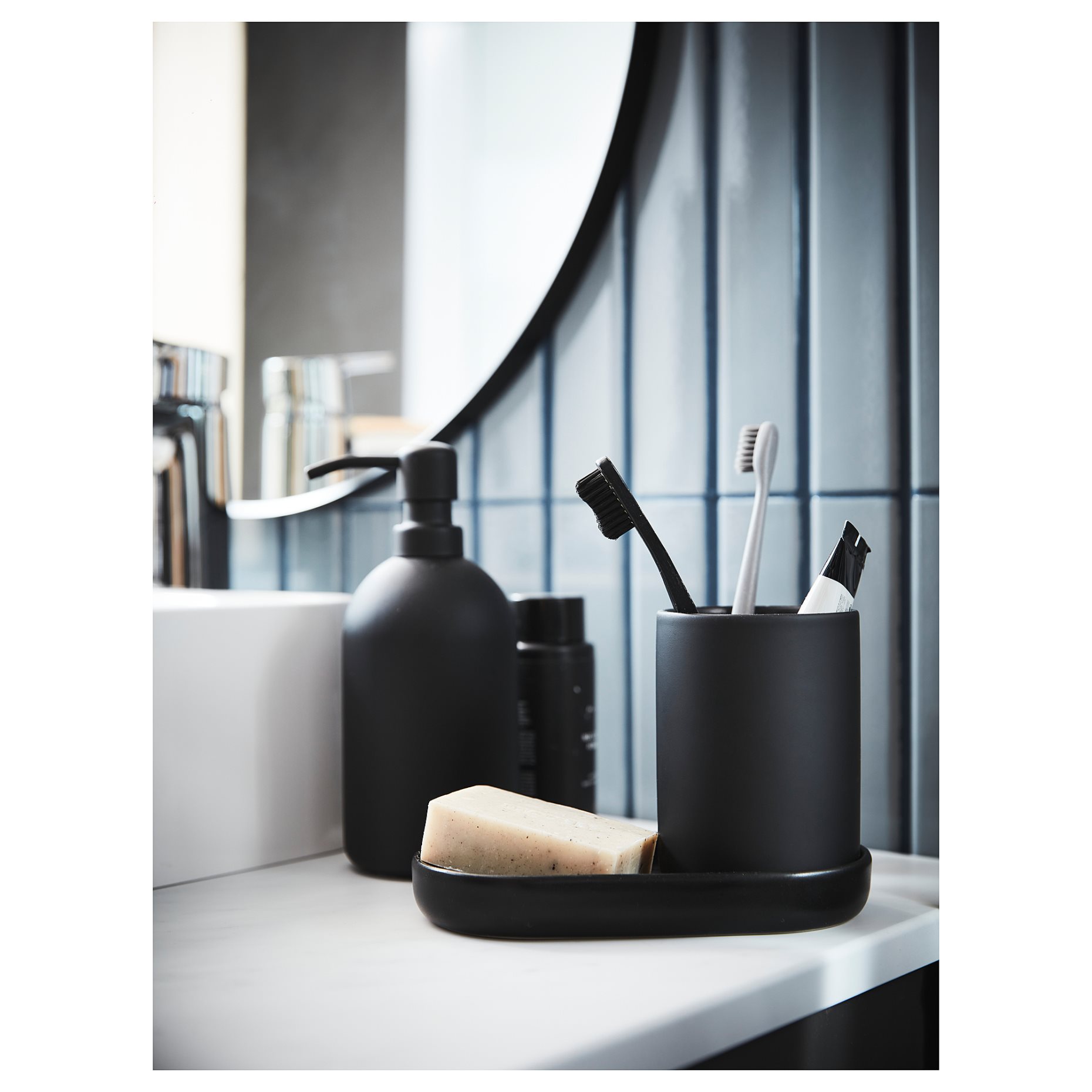 GANSJÖN, 3-piece bathroom set, 905.870.39