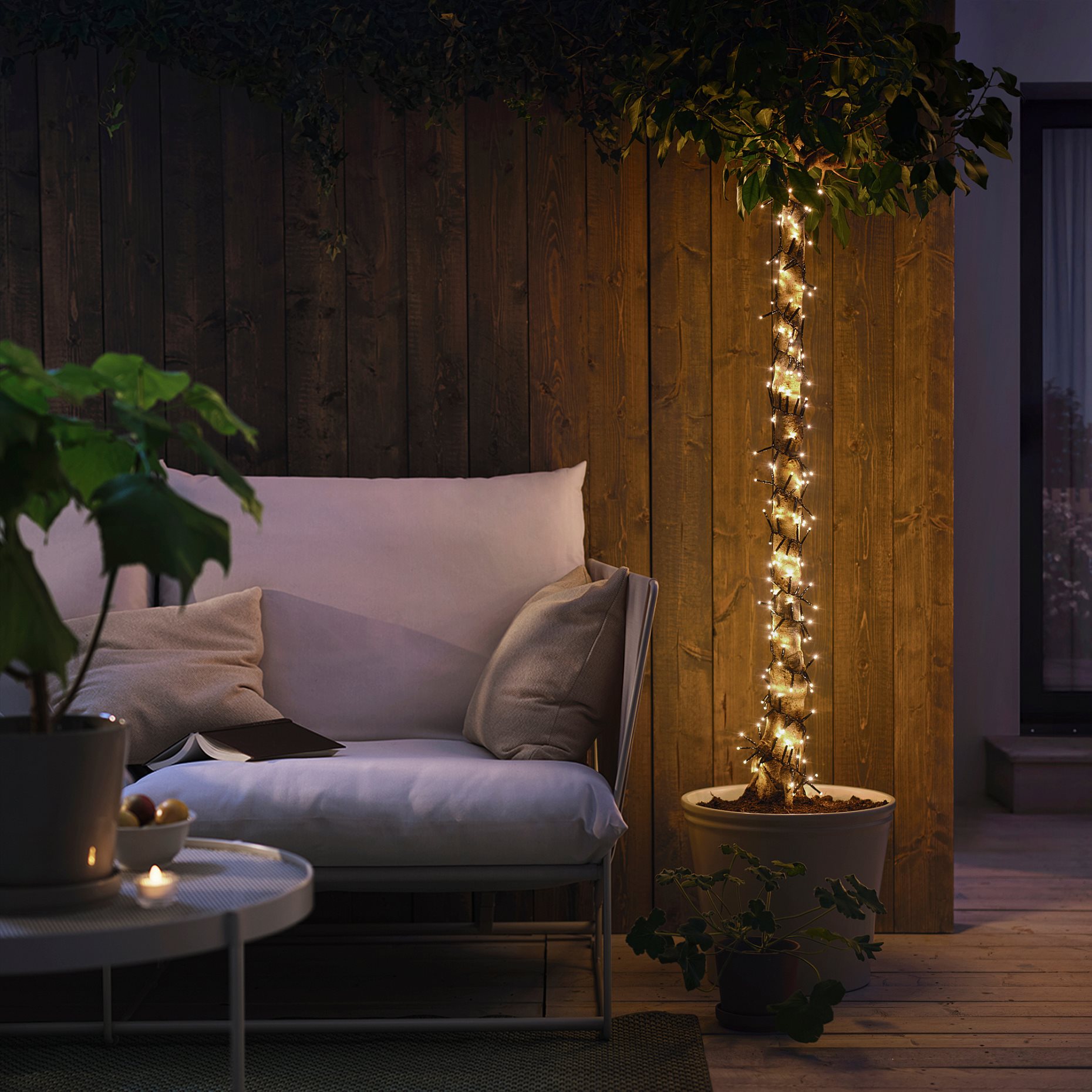 GETKÅL, γιρλάντα φωτισμού με ενσωματωμένο φωτισμό LED/εξωτερικού χώρου, 6 m, 906.007.43