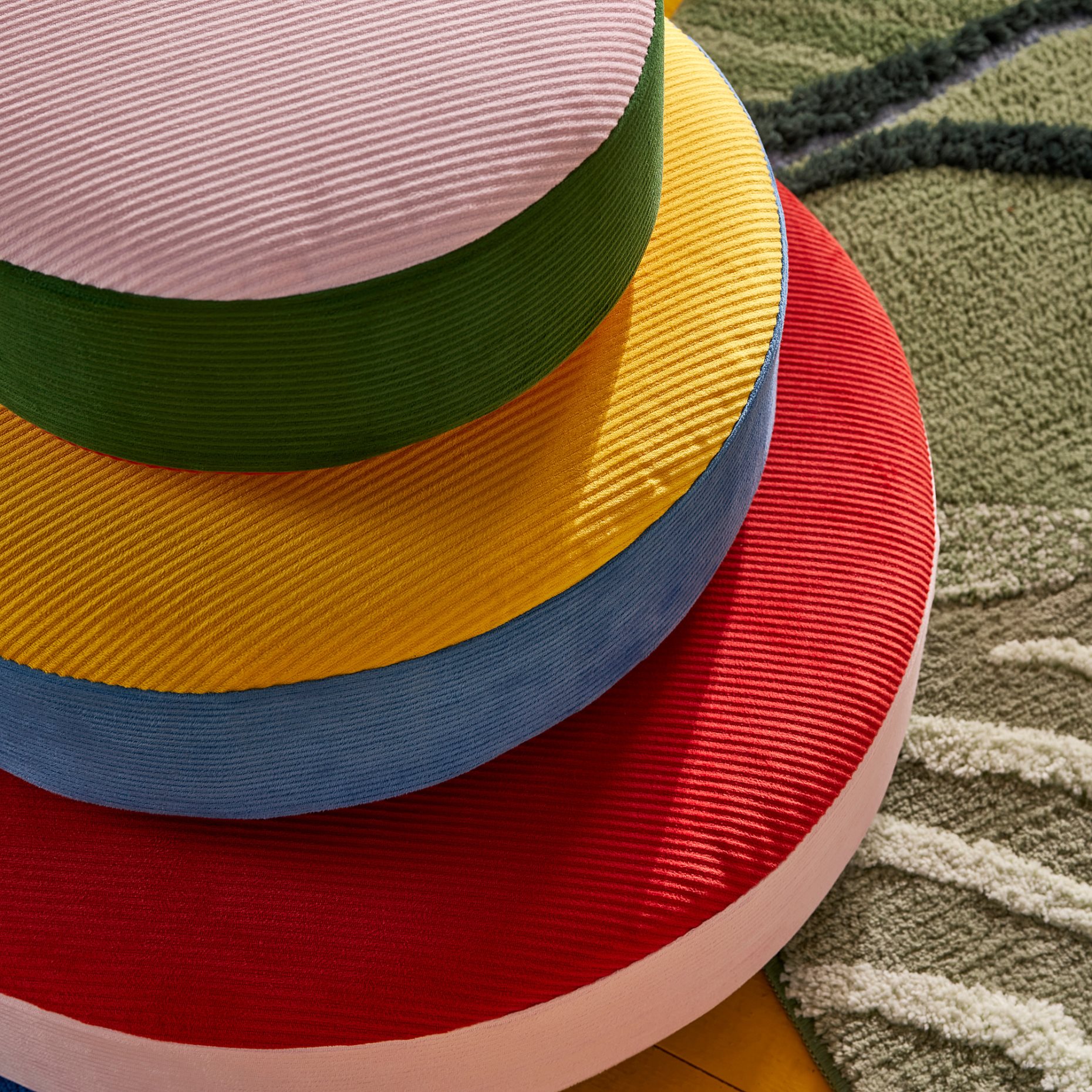 GREJSIMOJS, floor cushion stackable, set of 3, 906.020.11