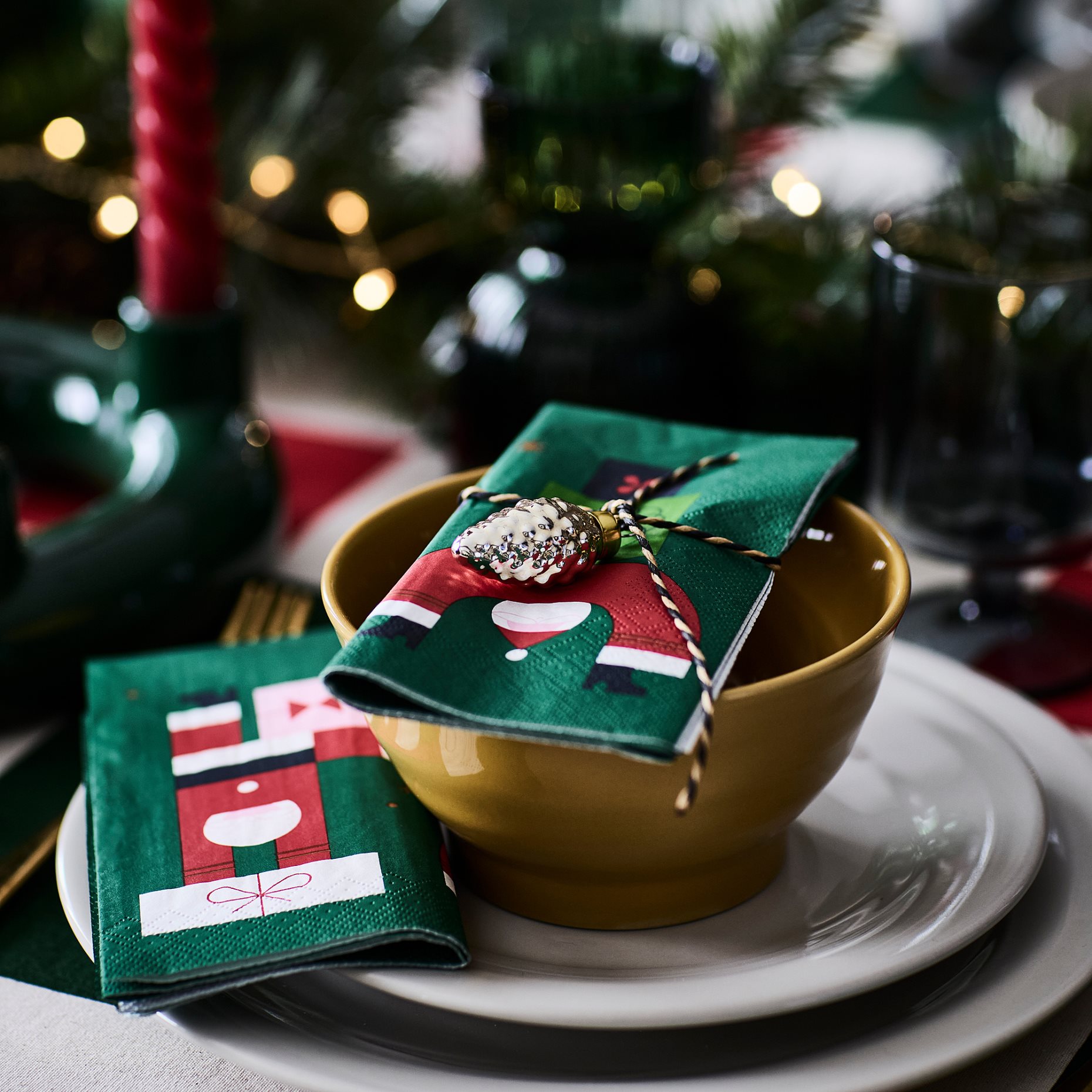 VINTERFINT, paper napkin 33x33 cm/30 pack, 160g, 906.037.94