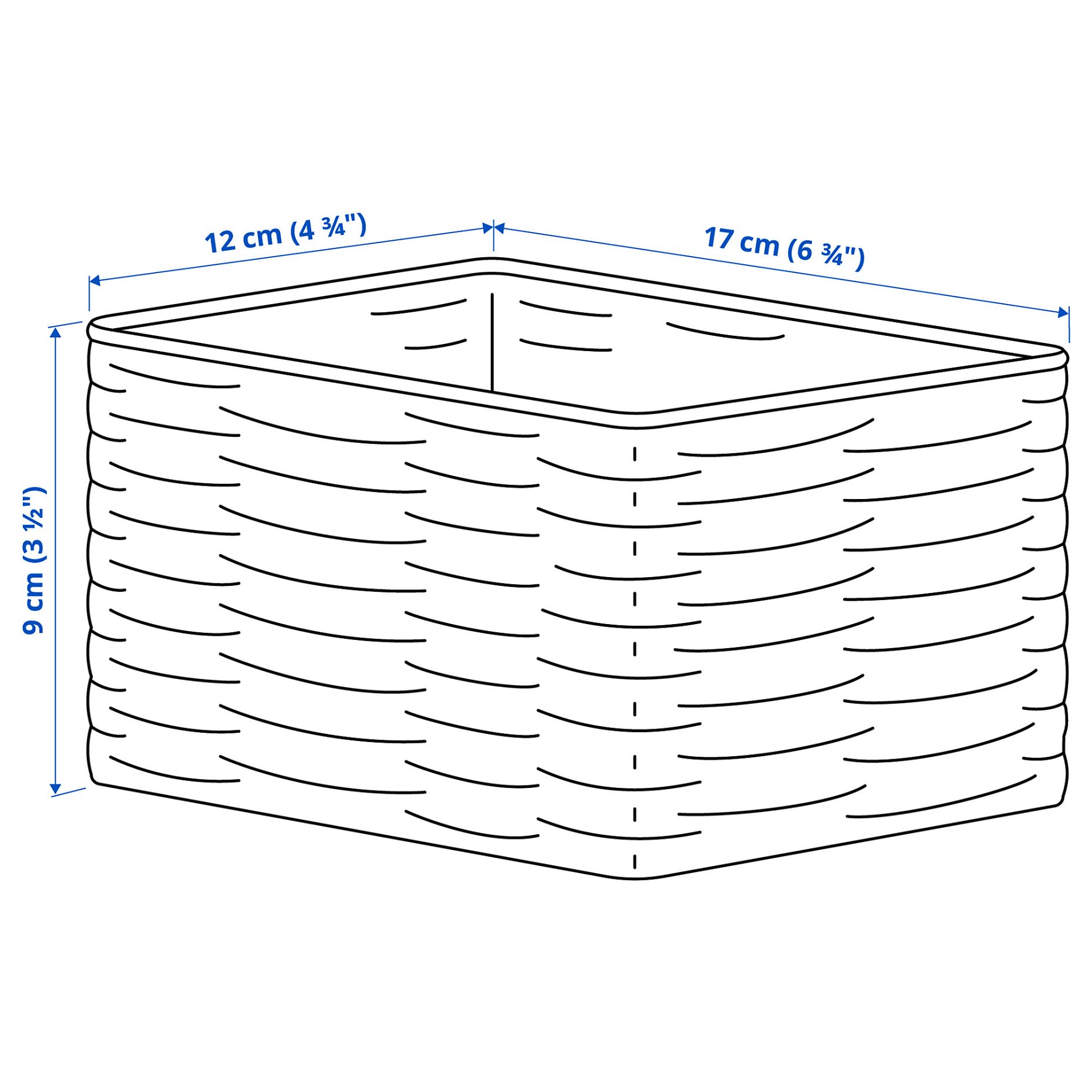 DJURTRANARE, basket, 12x17x9 cm, 906.211.23