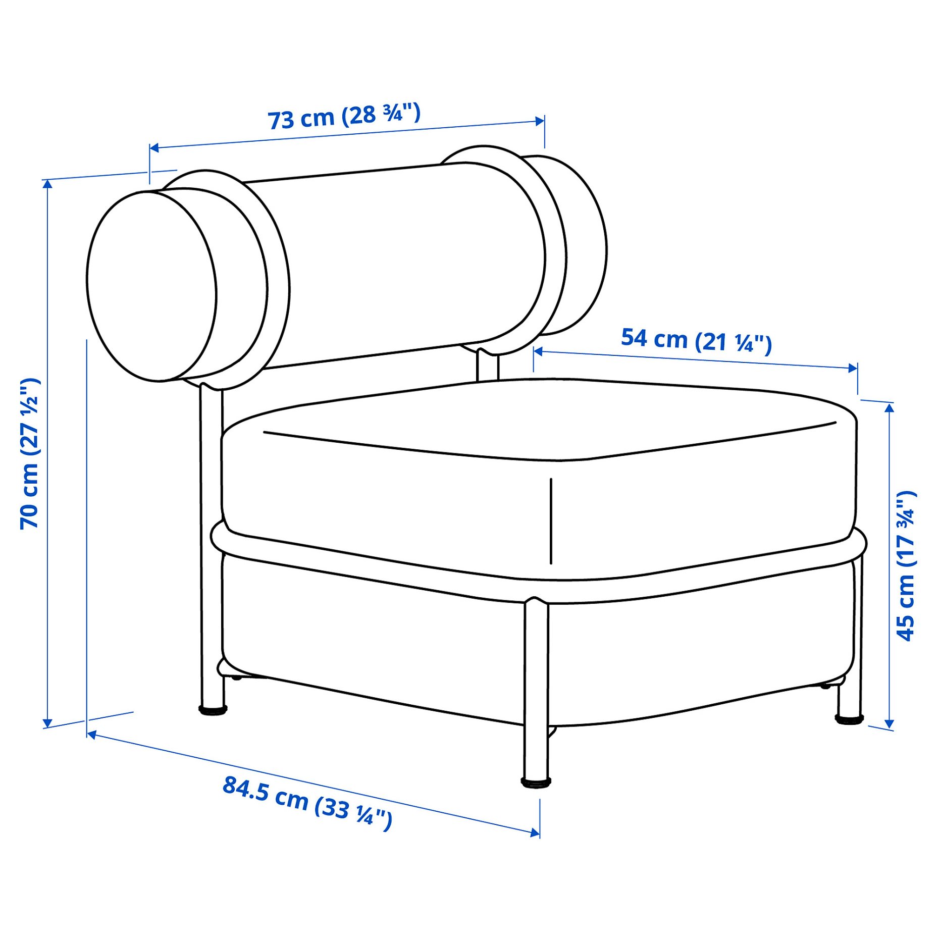 IKEA PS 2026, easy chair with inflatable seat/back cushion, 906.232.02