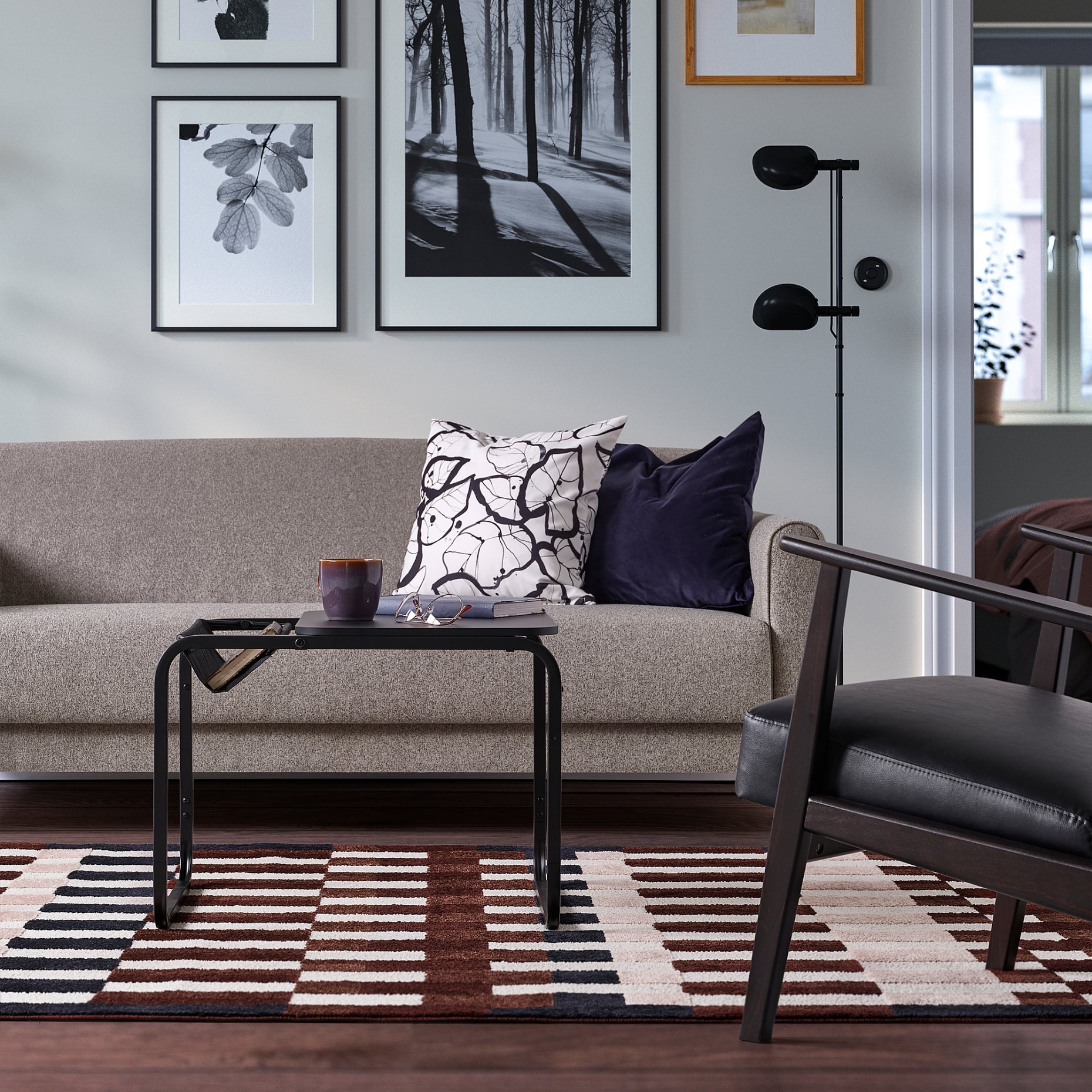 MARKBLÅMME, rug low pile, 160x230 cm, 906.257.05