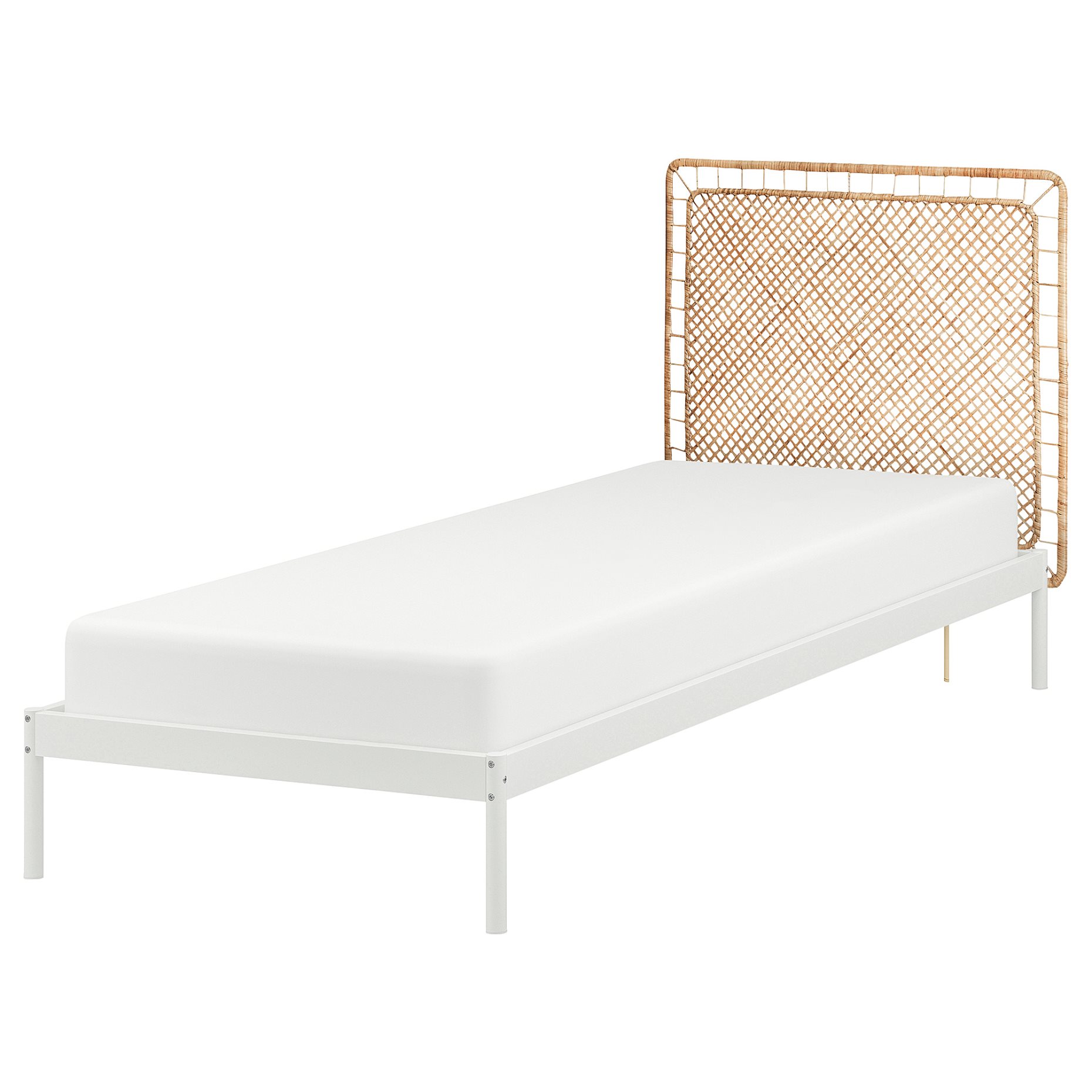 VEVELSTAD, bed frame with 1 headboard, 90x200 cm, 994.417.78