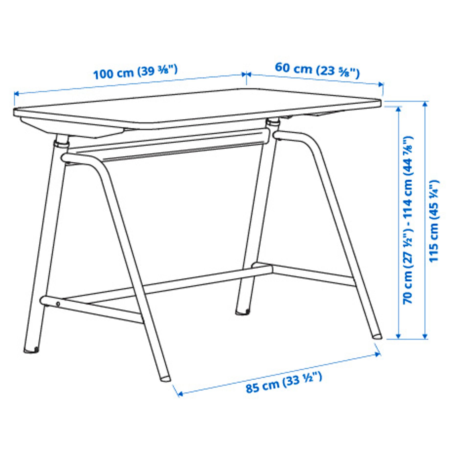 GLADHOJDEN/NILSERIK, desk+sit/stand support, 995.012.01