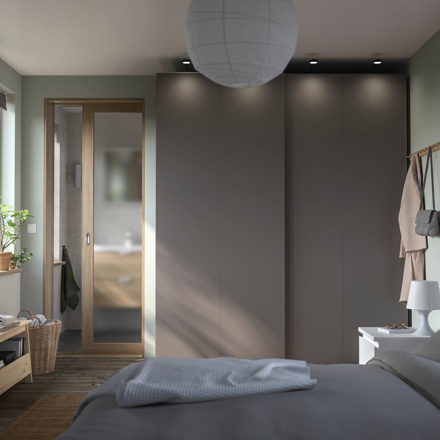 PAX/HASVIK, wardrobe combination, 200x66x236 cm, 995.031.58