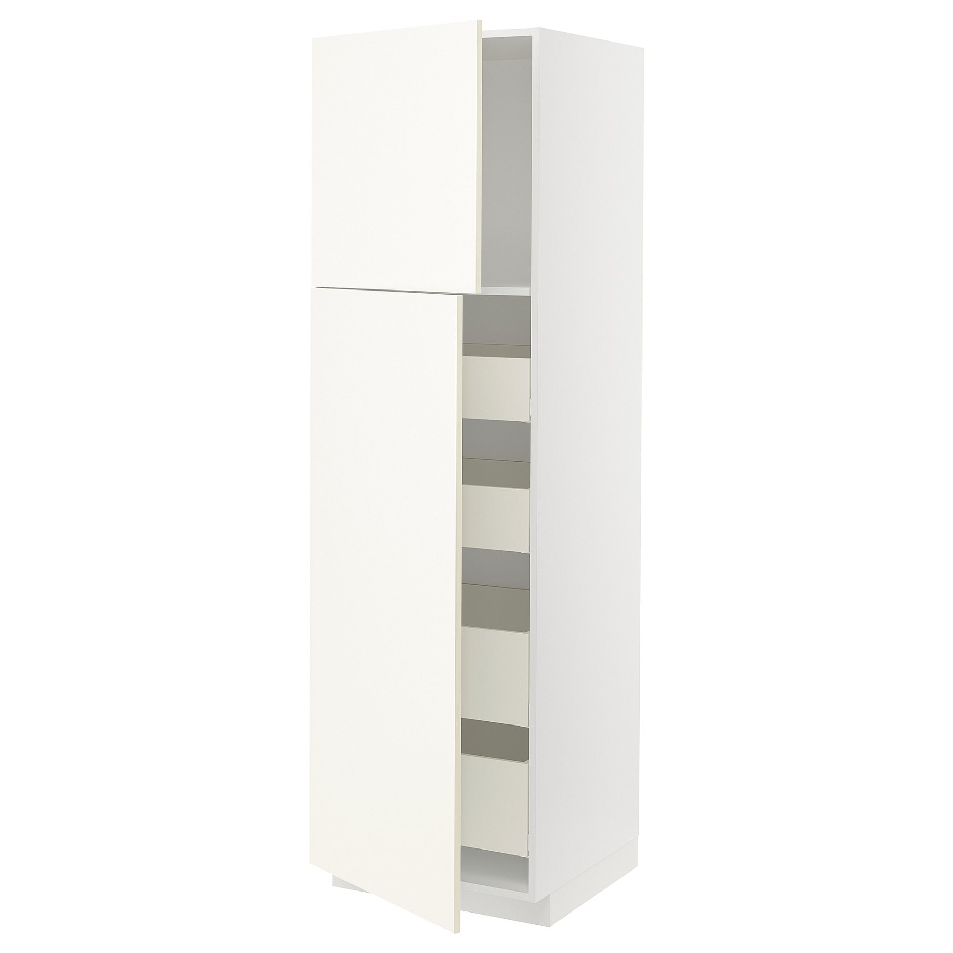 METOD/MAXIMERA, high cabinet with 2 doors/4 drawers, 60x60x200 cm, 995.070.43