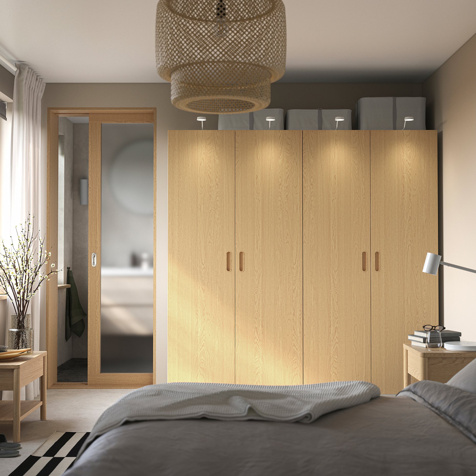 PAX/TONSTAD, wardrobe combination, 200x60x201 cm, 995.490.95