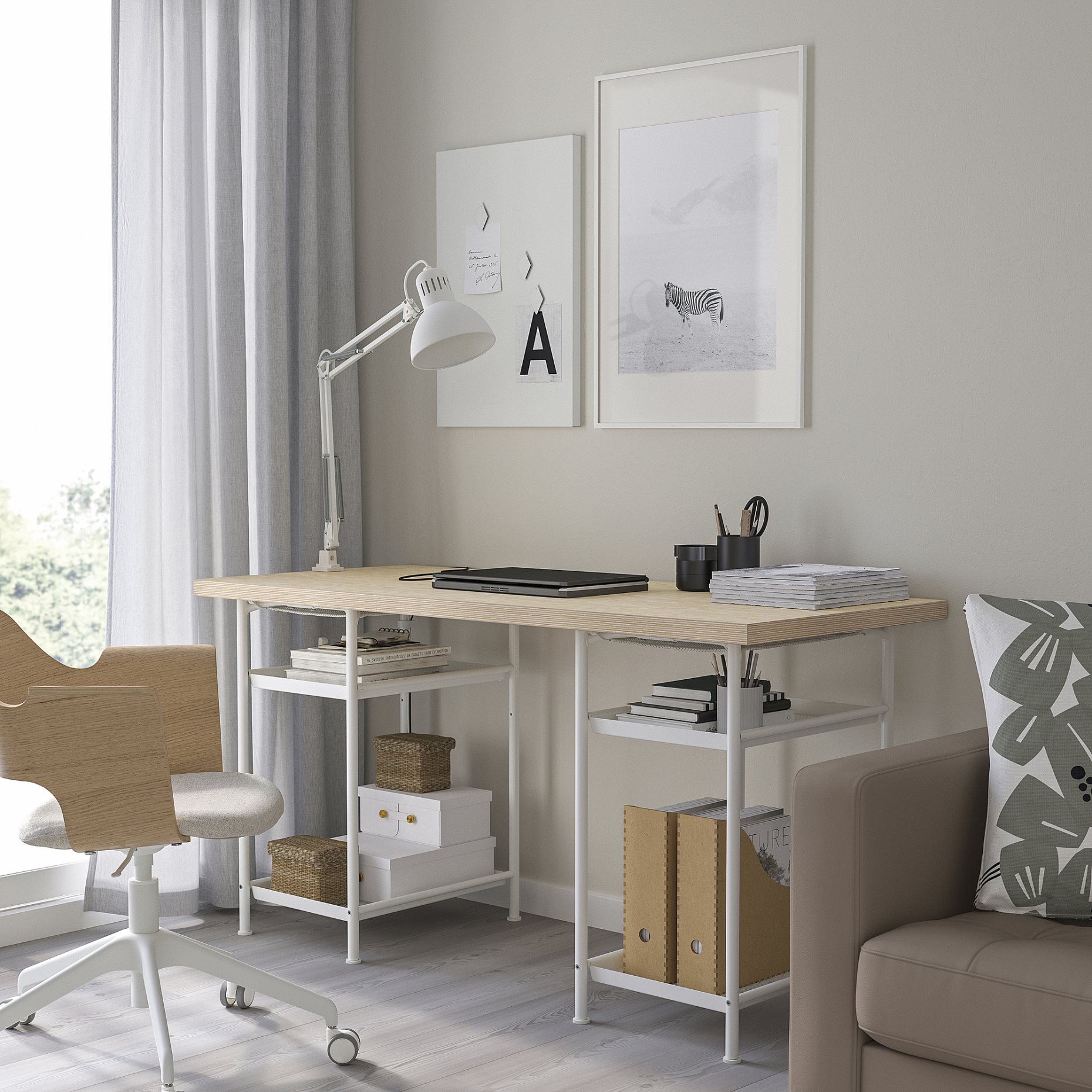 MITTCIRKEL/SPAND, desk, 140x60 cm, 995.690.07