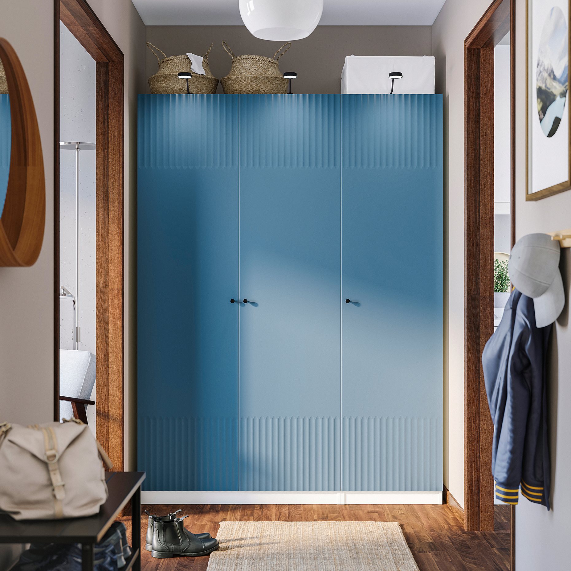 PAX/FYRUDDEN, συνδυασμός ντουλάπας, 150x58x201 cm, 995.816.17