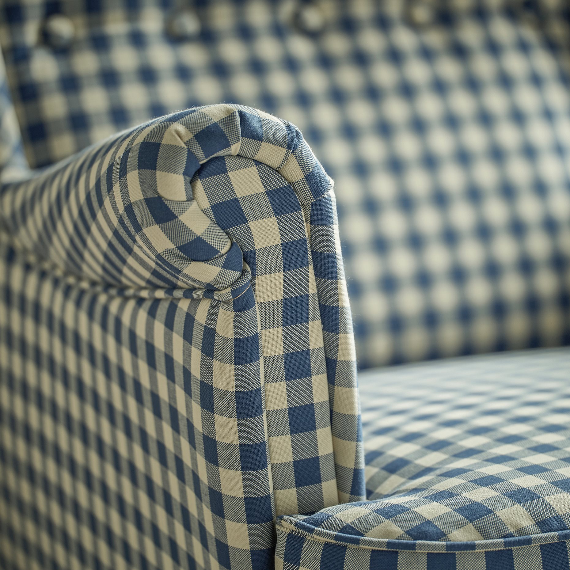 STRANDMON, wing chair with footstool, 995.903.39