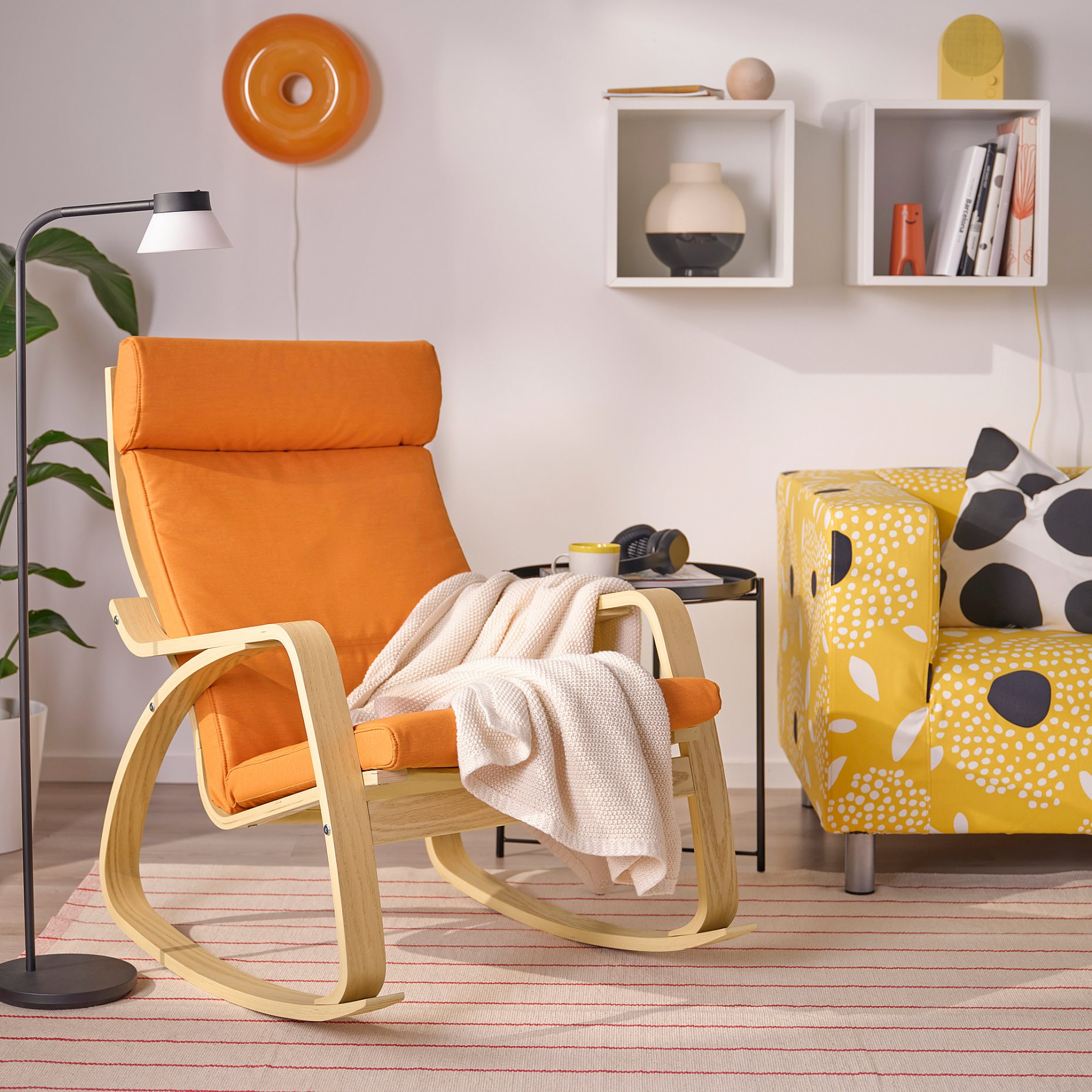 POÄNG, κουνιστή πολυθρόνα, 996.073.68