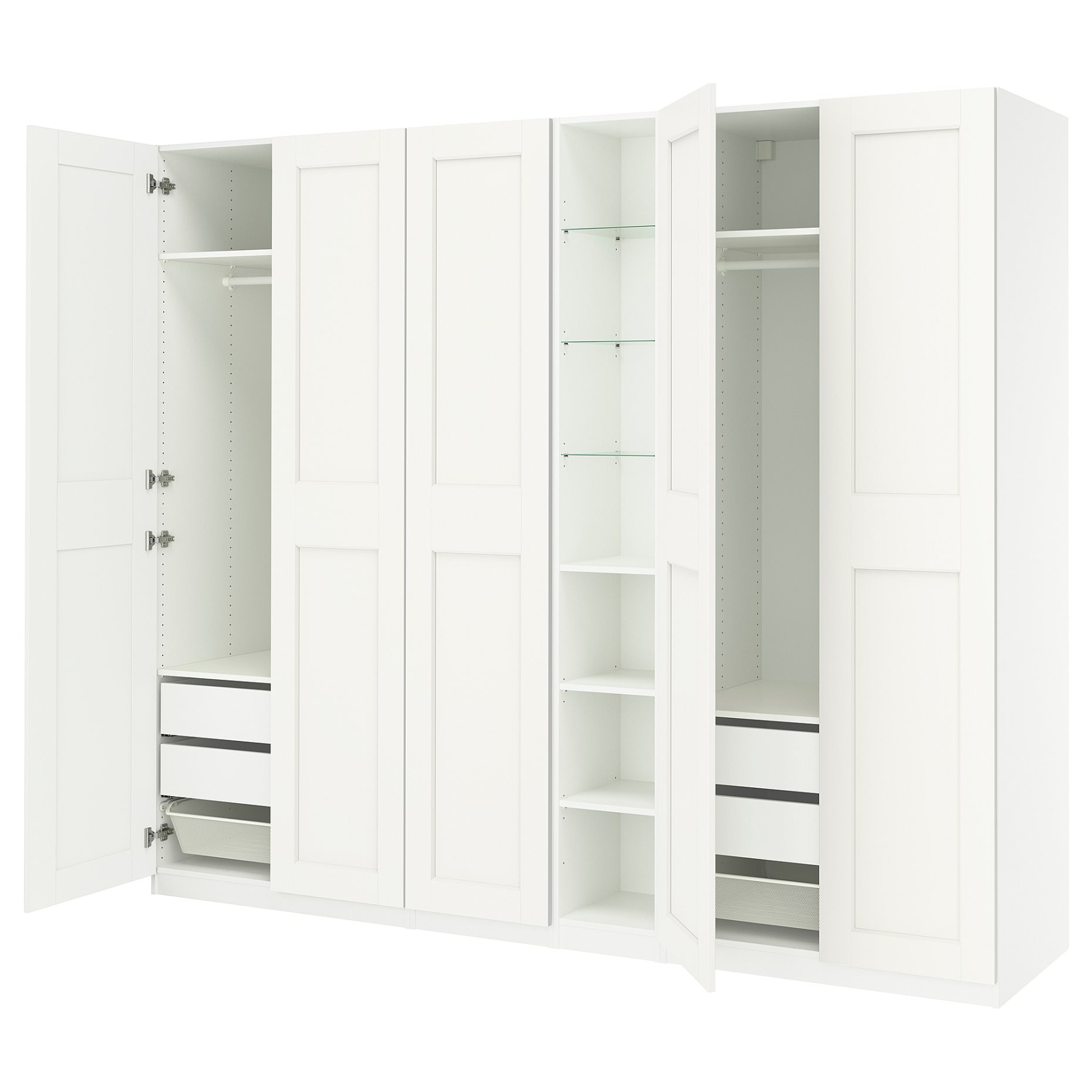 PAX/GRIMO, wardrobe combination, 285x60x236 cm, 996.074.29
