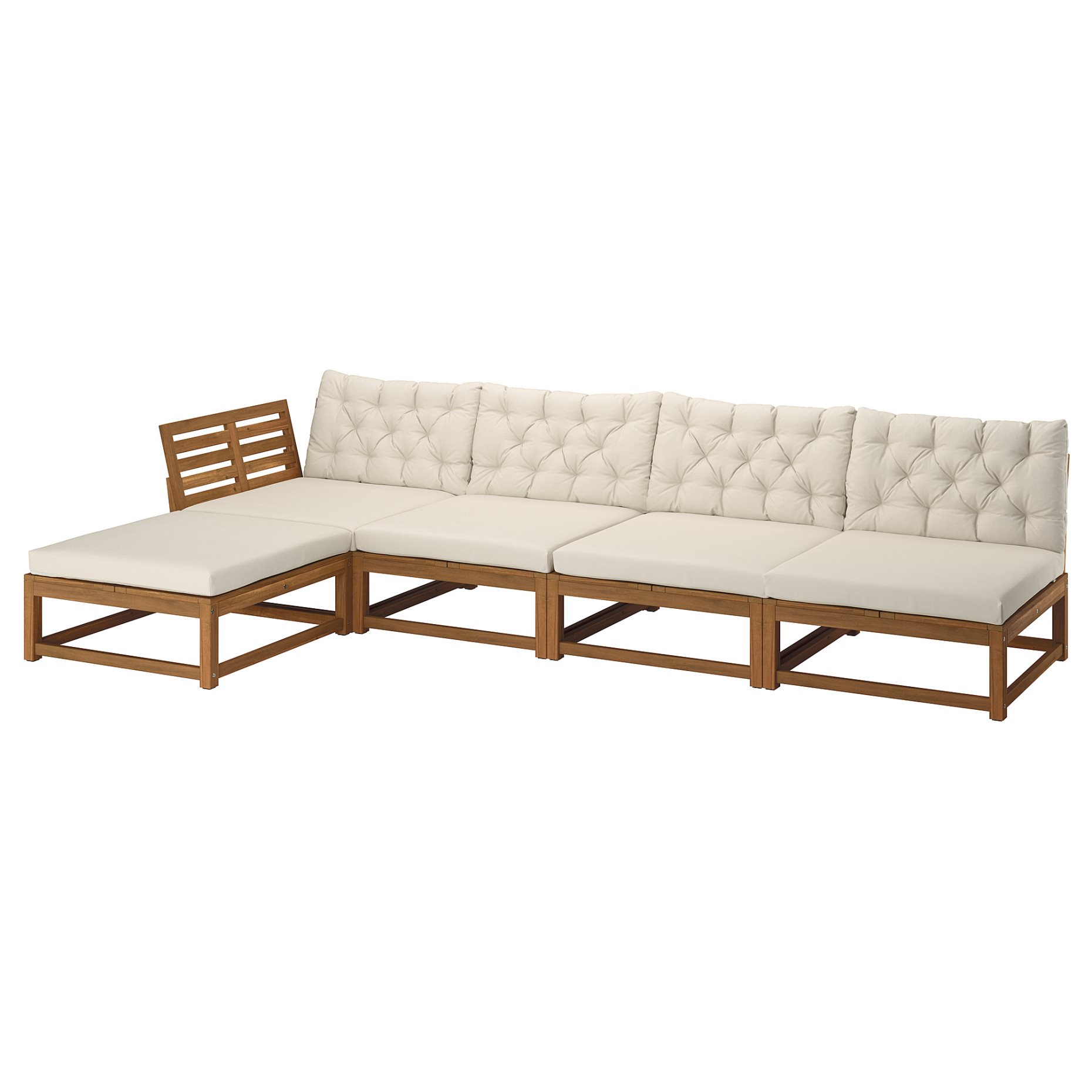 NÄMMARÖ, 4-seat modular sofa with chaise longue outdoor, 324 cm, 996.156.03