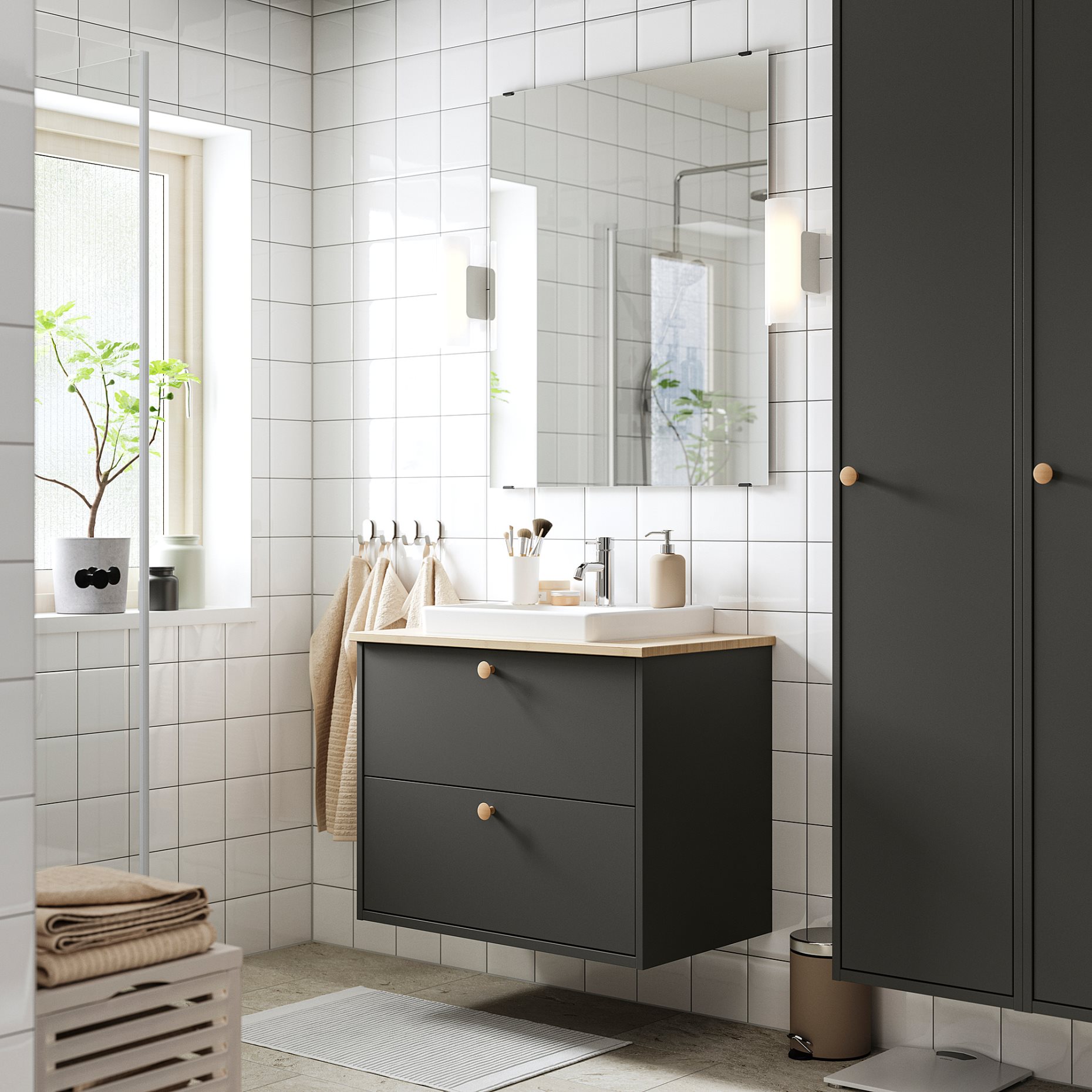 HAVBACK/ORRSJON, wash-stand with drawers/wash-basin, 82x49x71 cm, 996.292.85