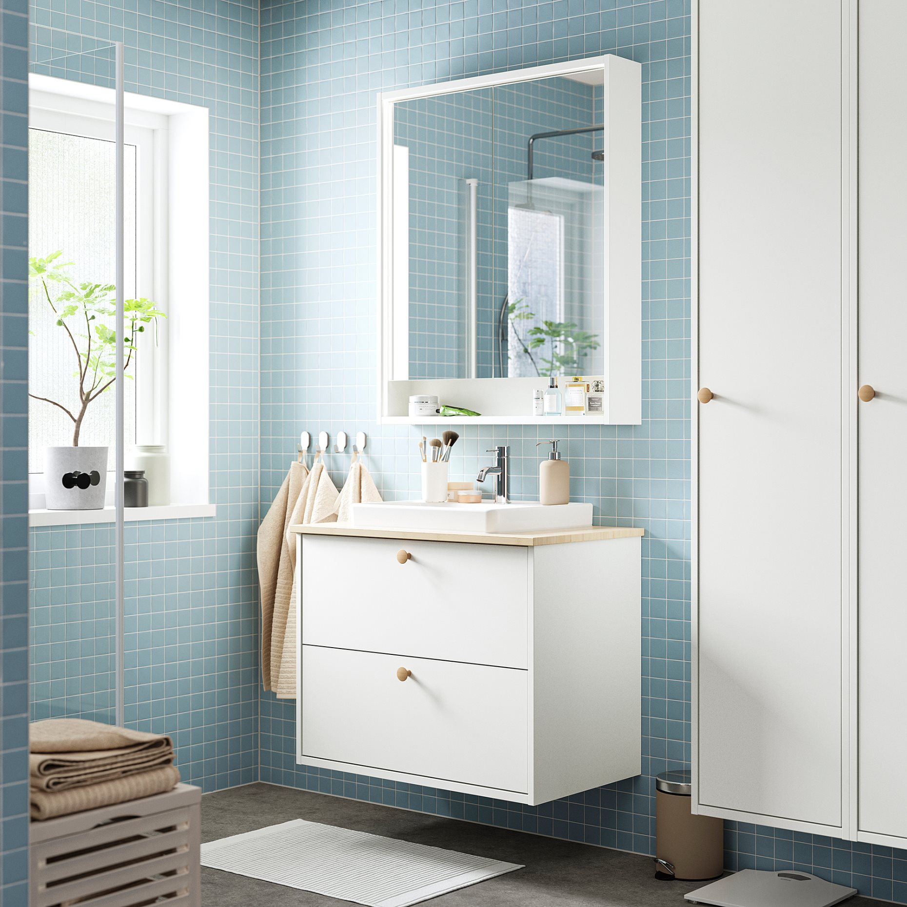 HAVBACK/ORRSJON, wash-stand with drawers/wash-basin, 82x49x71 cm, 996.293.70