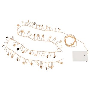 γιρλάντα με ενσωματωμένο φωτισμό LED/80 λαμπτήρες/λειτουργία με μπαταρία μίνι/αστέρι