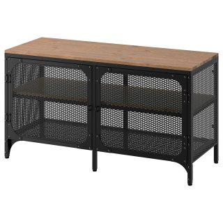 TV BENCH FJÄLLBO - 150x36x54 cm FJÄLLBO TV bench, black, 150x36x54 cm - IKEA