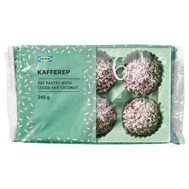 KAFFEREP, oat pastry with cocoa and coconut/Rainforest Alliance Certified/6 pack, 240 g, 005.243.91