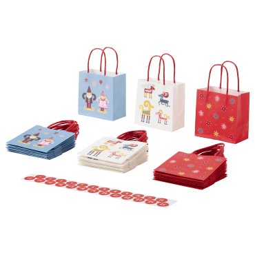 VINTERFINT, τσάντα δώρου/διάφορα σχέδια, 25 τεμ. 10x10 cm, 005.287.75