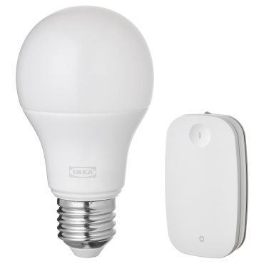 TRÅDFRI, starter E27 kit smart wireless dimmable/warm, 005.415.45
