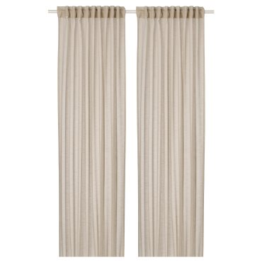HALLEBRACKA, sheer curtains 1 pair, 145x300 cm, 005.568.48