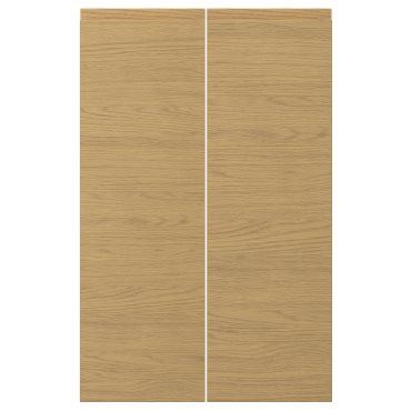 VOXTORP, left-hand 2-piece door for corner base cabinet set, 25x80 cm, 005.591.54