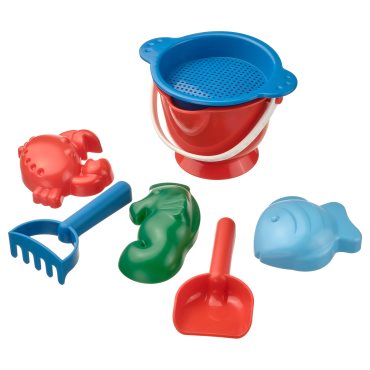 SANDIG, 7-piece sand play set, 005.776.76
