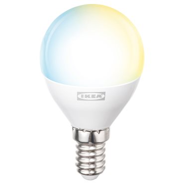 KAJPLATS, έξυπνος λαμπτήρας LED E14 806 lumen, 45 mm, 006.113.12