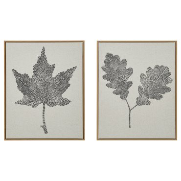 BLODFLÄDER, πίνακας/μαύρα φύλλα, 2 τεμ. 40x50 cm, 006.238.57