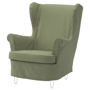 STRANDMON, slipcover for wing chair, 006.328.52