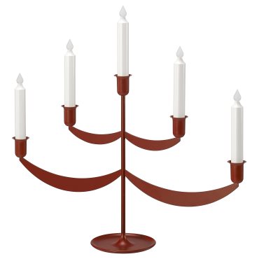 STRÅLA, candelabra with built-in LED light source/battery-operated, 006.335.78