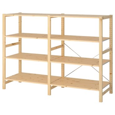 IVAR, 2 sections/shelves, 174x50x124 cm, 094.070.57