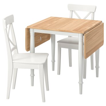 DANDERYD/INGOLF, table and 2 chairs, 74/134x80 cm, 094.783.99