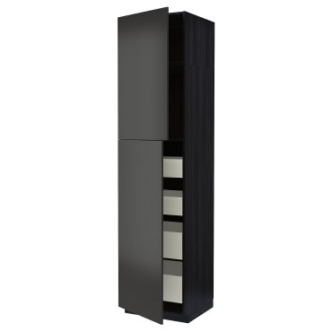METOD/MAXIMERA, high cabinet with 2 doors/4 drawers, 60x60x240 cm, 094.982.17