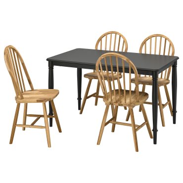DANDERYD/SKOGSTA, τραπέζι και 4 καρέκλες, 130 cm, 095.451.91