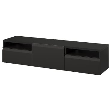 BESTÅ, έπιπλο TV με πόρτα/συρτάρια με μαλακό κλείσιμο, 180x42x39 cm, 095.689.17