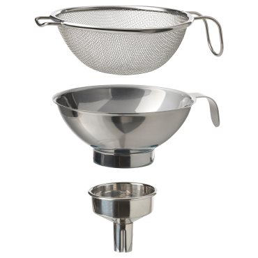 KORKEN, strainer/funnel set of 3, 105.617.12