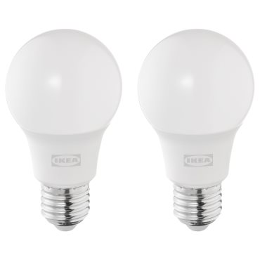 SOLHETTA, λαμπτήρας LED E27 806 lumen, 2 τεμ. 4000 K, 105.915.11