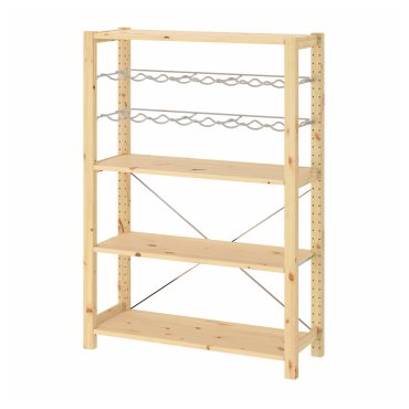 IVAR, 1 section/shelves/bottle racks, 89x30x124 cm, 194.038.17