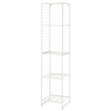 JOSTEIN, shelving unit with grid/in/outdoor/wire, 42x40x180 cm, 194.372.52