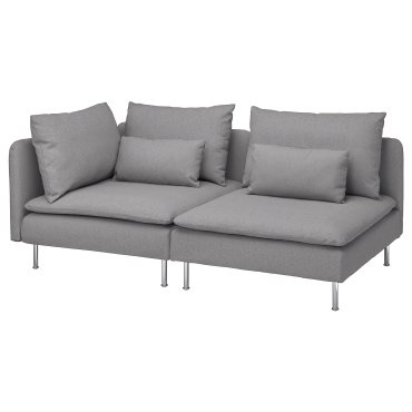 SODERHAMN, 3-seat sofa with open end, 194.521.10