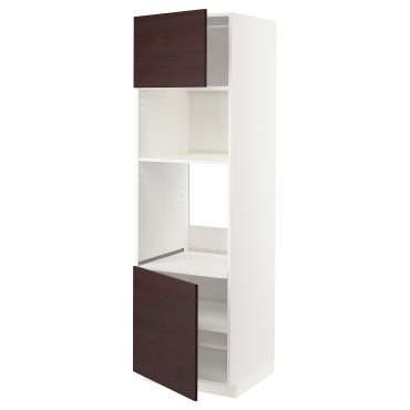 METOD, high cabinet for oven/microwave with 2 doors/shelves, 60x60x200 cm, 194.613.55