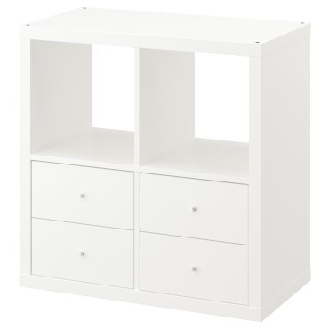 KALLAX, shelving unit with 4 drawers, 77x77 cm, 195.529.49