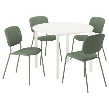 VIHALS, table and 4 chairs, 107 cm, 195.899.43